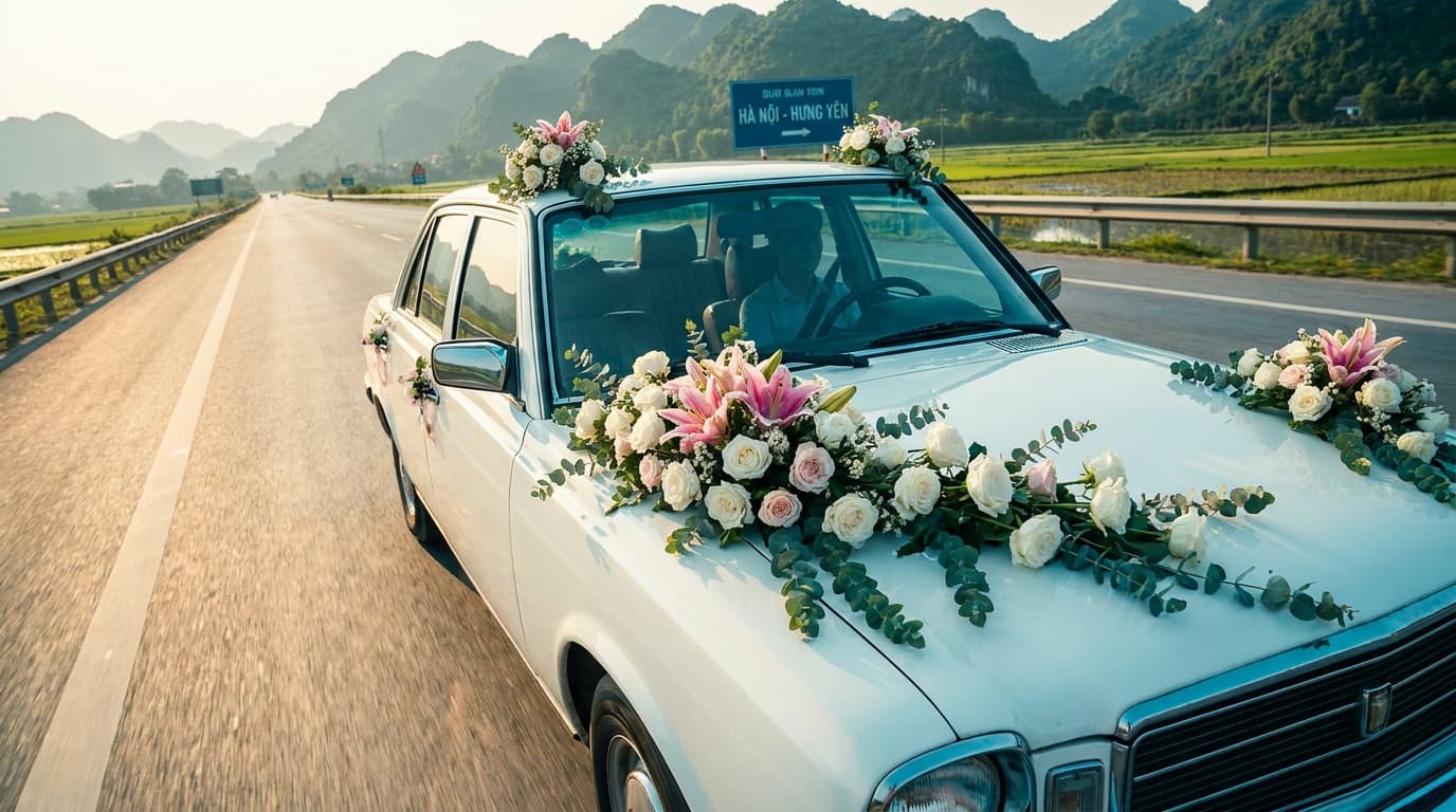 Xe Đón Dâu Liên Tỉnh Hà Nội – Hưng Yên | Đúng Giờ, Giá Tốt