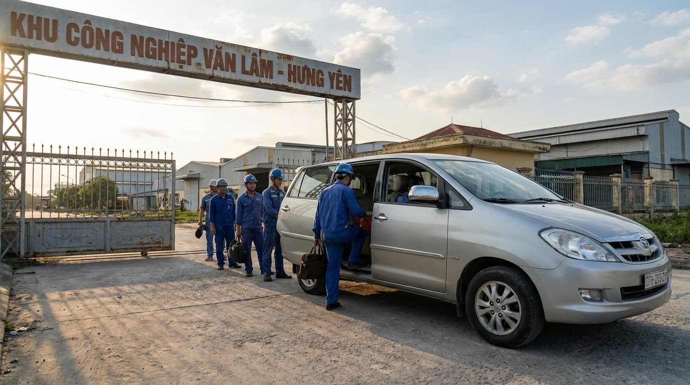 Xe Ghép Văn Lâm Về Hà Nội – Đón Tận KCN Hưng Yên